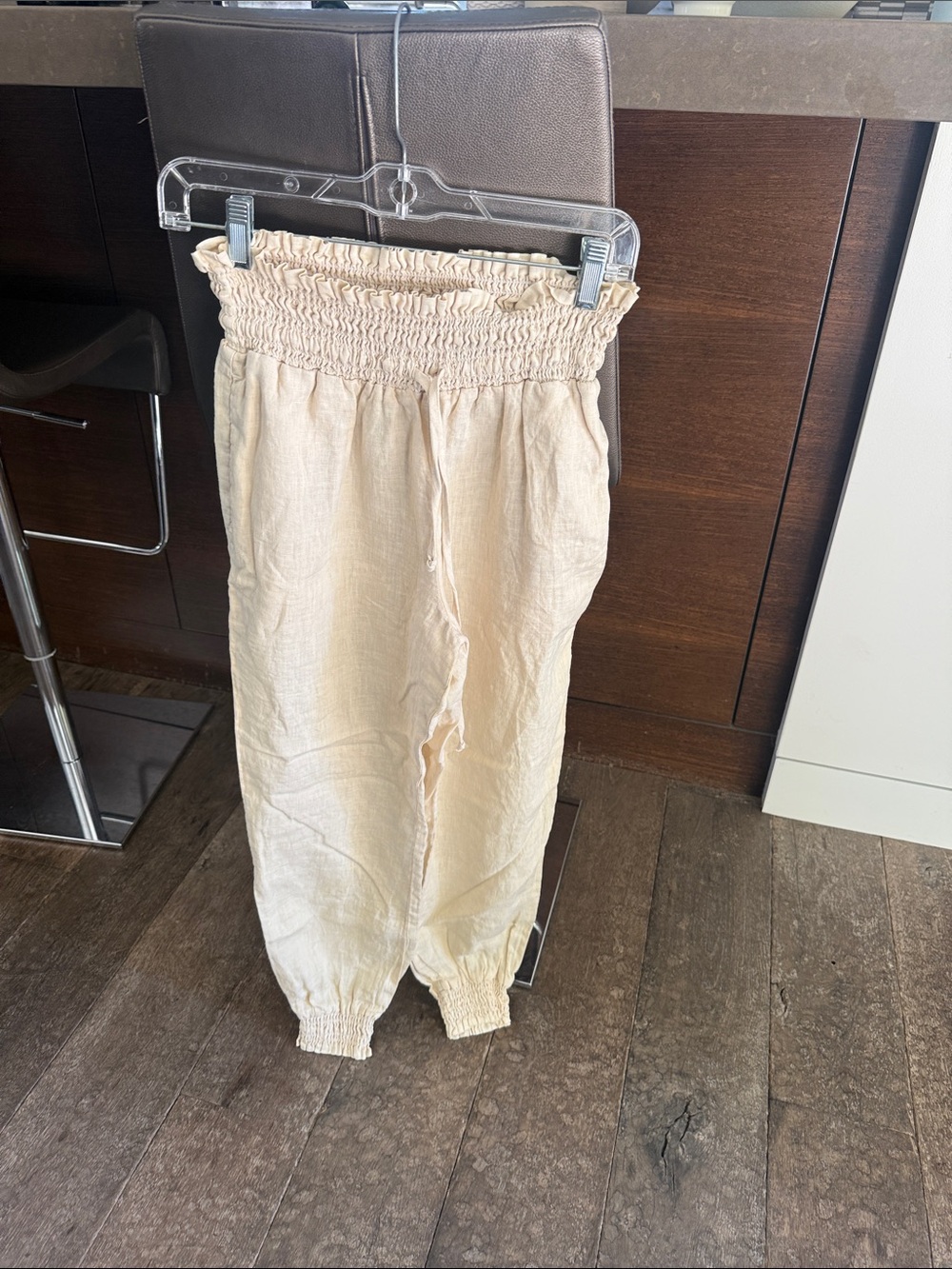 Bella Dahl 100% Linen pants with Elastic Waist/Ankles (/M) - Picture 1 of 5